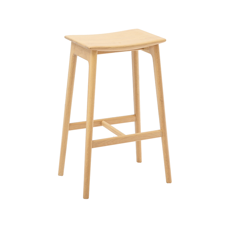 Arc Seat Dip Wood Bar Stool