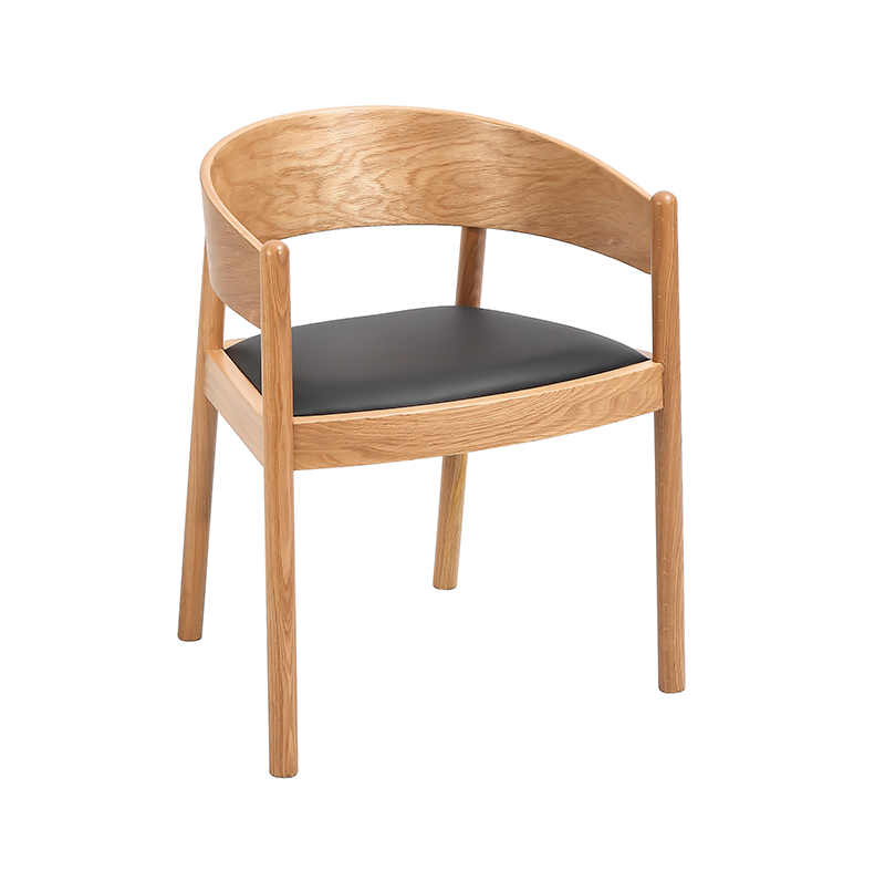 Dining Upholstered Chair with PU Seat Cushion