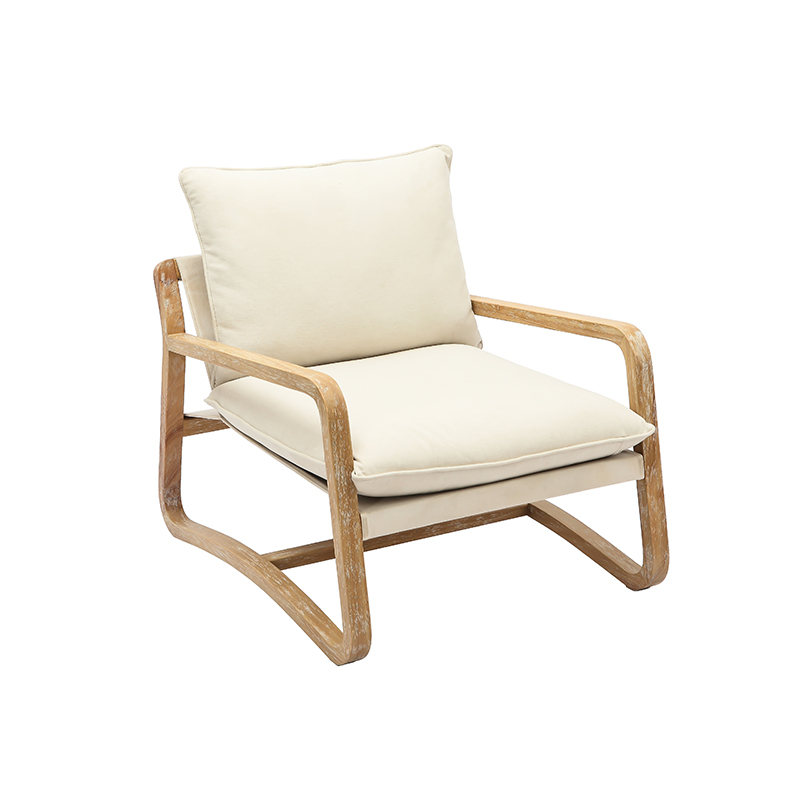 Dining Upholstered Chair with Off-white Pillow