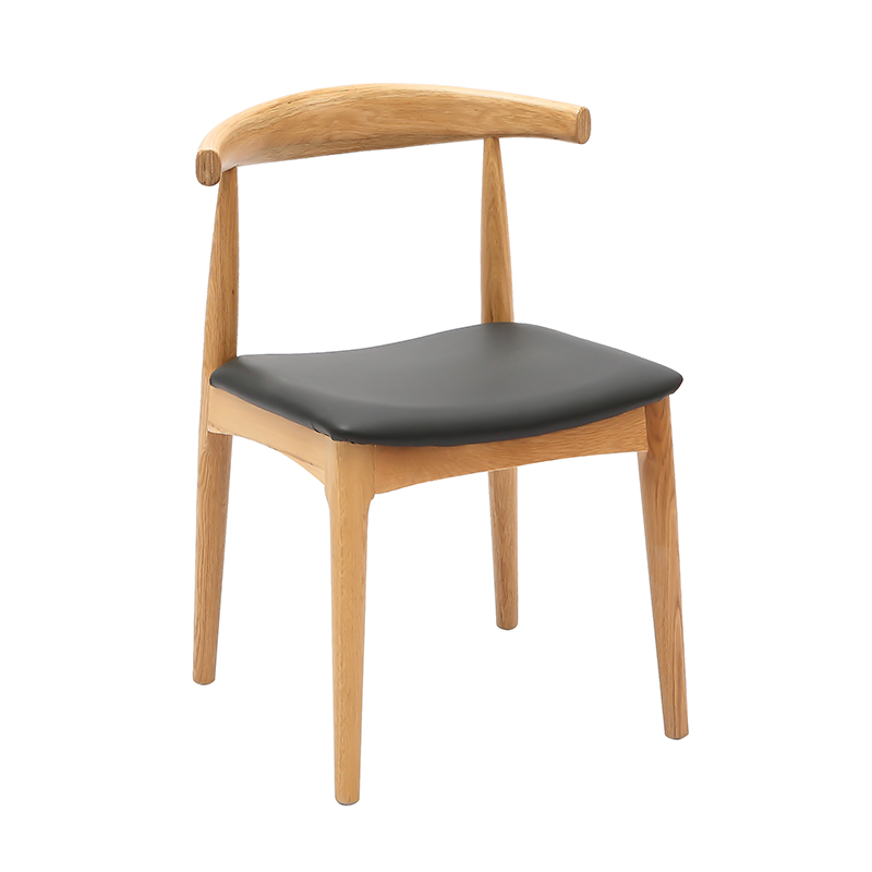 Dining Upholstered Chair with Leather Texture Cushion